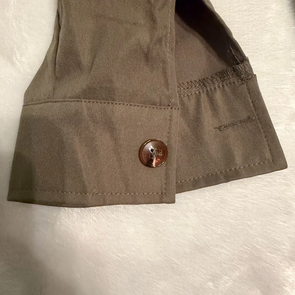 Olive Green Women's Utility Jacket - Picture 6 of 9